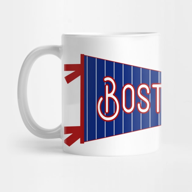 Boston Pinstripe Pennant by zsonn